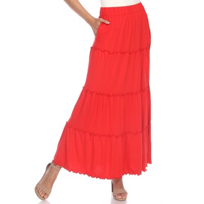 Whitemark Tiered Maxi Skirt
