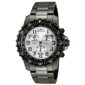 Invicta 11370 Men's Specialty Pilot Gunmetal Ion Plated Silver Dial Chronograph Watch - 1 of 2