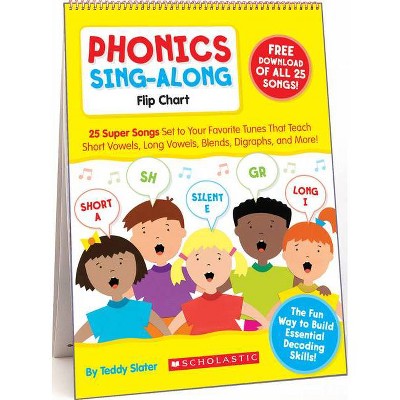 Phonics Sing-Along Flip Chart - by  Teddy Slater (Mixed Media Product)