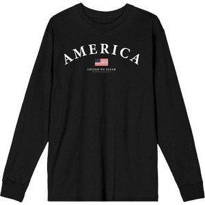 Americana America Flag Adult Long Sleeve Tee - 1 of 3