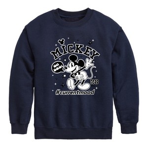 Boys' - Disney - Mickey Mouse Graphic Long Sleeve Fleece Sweatshirt - 1 of 4