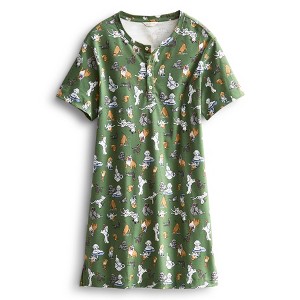 Vera Bradley Women's Outlet Cotton Henley Night Dress - 1 of 2