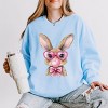 Bunny Sunglasses Bubblegum - Women's Lightweight Garment Dyed Sweatshirt - 2 of 3