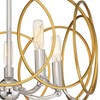 Minka Lavery Modern Ceiling Light Semi Flush Mount Fixture 18 1/4" Honey Gold Polished Nickel 6-Light for Bedroom Kitchen Hallway - 3 of 3