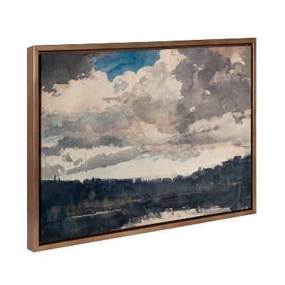 18" x 24" Sylvie Winslow Homer Framed Canvas by The Art Institute of Chicago Gold - Kate & Laurel All Things Decor