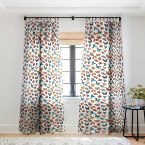 BlueLela Spring Butterflies Pattern 003 Single Panel Sheer Window Curtain - Deny Designs - 1 of 4