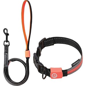 Touchdog Lumiglow 2-in-1 USB Charging LED Lighting Water-Resistant Dog Leash and Collar - 1 of 4