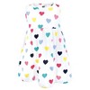 Hudson Baby Infant and Toddler Girls Cotton Dress and Cardigan Set, Navy Hearts - 4 of 4