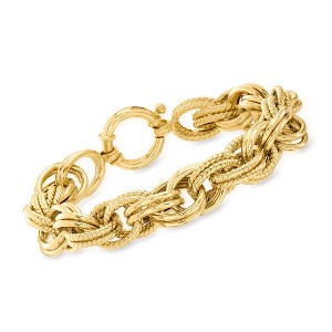 Ross-Simons 18kt Gold Over Sterling Multi-Oval Link Bracelet - 1 of 4
