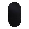 Metal Oval 1 Shelf Wall Mirror Black - Olivia & May: Modern Style, Round Shape, No Assembly Required - 3 of 4