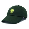 Dalix Alien Embroidered UFO Dad Hat Cotton Baseball Cap Adjustable Mens - 4 of 4
