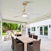 TOBILI Hot sales 42 Inch Indoor Ceiling Fan With Dimmable LED Light 5 Solid Wood Blades - 3 of 4