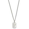 Black Bow Jewelry Stainless Steel Acid Etched John 3:16 Small Dog Tag Necklace, 24 Inch - 2 of 4