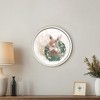 Creative Products Christmas Wreath Fawn 20 x 20 Round White Framed Print - 4 of 4