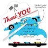 Big Dot of Happiness Let's Go Racing - Racecar - Shaped Thank You Cards - Birthday Party or Baby Shower Thank You Note Cards with Envelopes -Set of 12 - 2 of 4