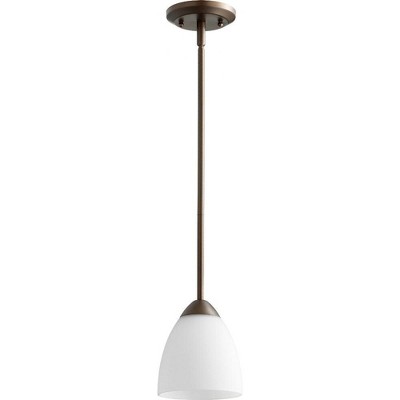 Quorum Lighting Barkley 1-Light Mini Pendant, Oiled Bronze, 5.75W, 7H