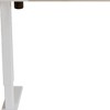 HomeRoots Adjustable White And Natural and White Wood and Stainless Steel Rolling Computer Desk - 4 of 4