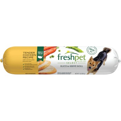 Freshpet Select Roll Tender Chicken Recipe Refrigerated Dog Food