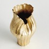 Plum & Post Rosalie Vase Large - Gold Aluminum Decorative Accent - 3 of 4