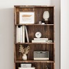 Industrial Bookshelf, Display Storage Shelves, 71.4in Tall Farmhouse Bookcases, Wooden 6 Shelf Bookshelvels for Bedroom, Living Room, Home Office - 3 of 4