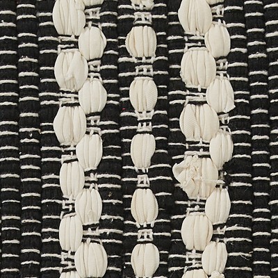 Onyx and Ivory Cotton Chindi Table Runner 13" x 36"