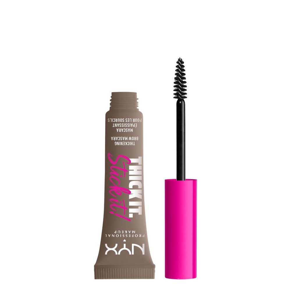Photos - Other Cosmetics NYX Professional Makeup Thick It Stick It Brow Gel Mascara - Taupe - 0.23 