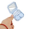 Unique Bargains Retro Square Contact Lens Case Blue 1 Set - 2 of 4