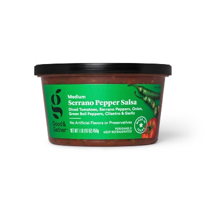 Serrano Pepper Salsa - Medium Heat - 16oz - Good & Gather™