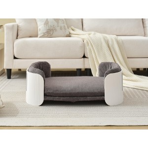 MaseiKar Scandinavian Cat Couch Bed – Mid/Large Pet Sofa with Removable Washable Cover, PP Indoor Furniture, Elevated Cozy Bed for Cats - 1 of 4
