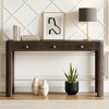 Polibi Curved Edge Console Table with 3 Hidden Drawers - 2 of 4