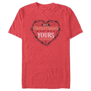 Men's Yellowstone My Tomorrows Are All Yours Black Barbwire Heart T-Shirt - 1 of 4