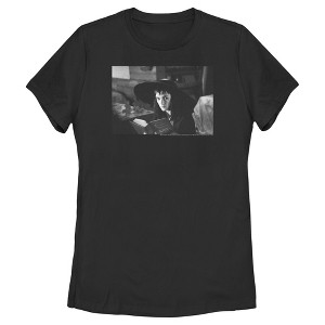 Women's Beetlejuice Lydia Black and White Portrait T-Shirt - 1 of 4