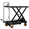 Acekool 500LBS Capacity Manual Scissor Lift Table with 28.5-Inch Lifting Height, Durable Steel Construction, PU Swivel Wheels - 2 of 4