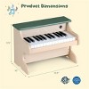 Angel Sar Kids Piano Keyboard Toy, 25-Key Wooden Educational Piano with Realistic Sound, Finger-Sized Keys, Child-Safe Design for Toddlers Ages 3+ - 4 of 4