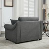APRILSOUL Modern Chenille Oversized Armchair, Removable Covers, Luxury Fabric for Bedroom or Living Room - 4 of 4