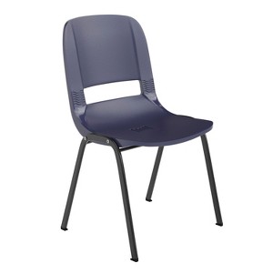 Flash Furniture HERCULES Series 661 lb. Capacity Ergonomic Shell Stack Chair with 16'' Seat Height - 1 of 4