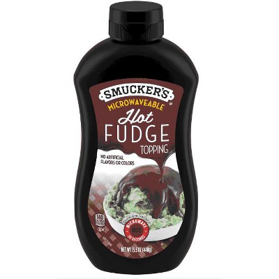 Smucker's Hot Fudge Topping, 15.5 Ounces, Microwavable Squeeze Bottle (Pack of 3)