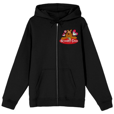 Scooby Doo I Ruv You Long Sleeve Black Adult Zip-up Hoodie : Target