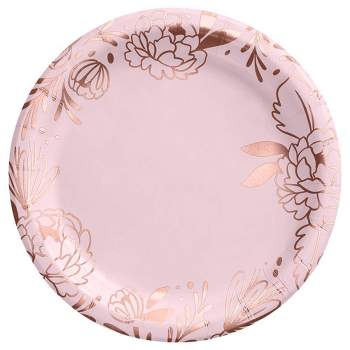 8.5 20ct Dinner Paper Plates Gold - Spritz™ : Target
