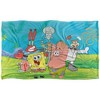 Kids' Spongebob Spongebob Group Scene Silky Touch Blanket White 36X58 - 2 of 4