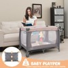 Safstar 4-in-1 Convertible Portable Baby Playard Newborn Napper w/ Music & Toys Pink - 3 of 4