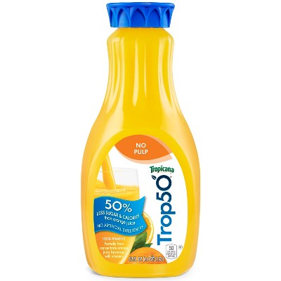 Tropicana Trop50 No Pulp Orange Juice - 52 fl oz