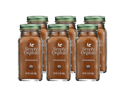 Simply Organic - Cinnamon - Case Of 6/2.45 Oz : Target