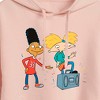 Women's - Hey Arnold! - HA Air Guitar Cropped Graphic Hoodie - 2 of 3