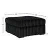 Roundhill Furniture Solenne Oversized Ottoman with Jumbo Corduroy Upholstery - 4 of 4