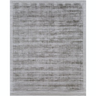 Mark & Day Les Lilas 8'x10' Rectangle Loomed Indoor Area Rugs Dark Gray: Handwoven Viscose, Modern Abstract, Low Pile