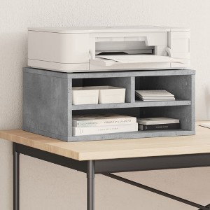 Aghana Digitals Concrete Gray Engineered Wood Printer Stand with Storage Shelf, 19.3"x15.7"x8.9" - 1 of 4