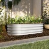 VisioGear 2Pcs Raised Garden Bed Kit, Planter Raised Garden Beds for Outdoor for Vegetables, Flowers &Herbs, Silver, 46.65"*24.6"*12" - 2 of 4