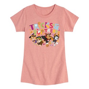 Girls' - Paw Patrol - Tricks And Pup Treats Fitted Short Sleeve Graphic T-Shirt - 1 of 4