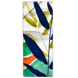 Homefires Vivid Fronds Runner Rug 20" x 54" – Indoor/Outdoor Tropical Hallway Runner with Palm Leaf Design, Durable Polypropylene Weave - 1 of 3